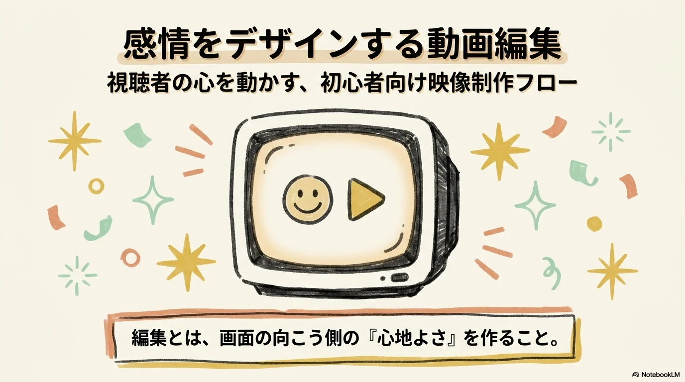 後半カバー：感情をデザインする動画編集 講義スライド表紙