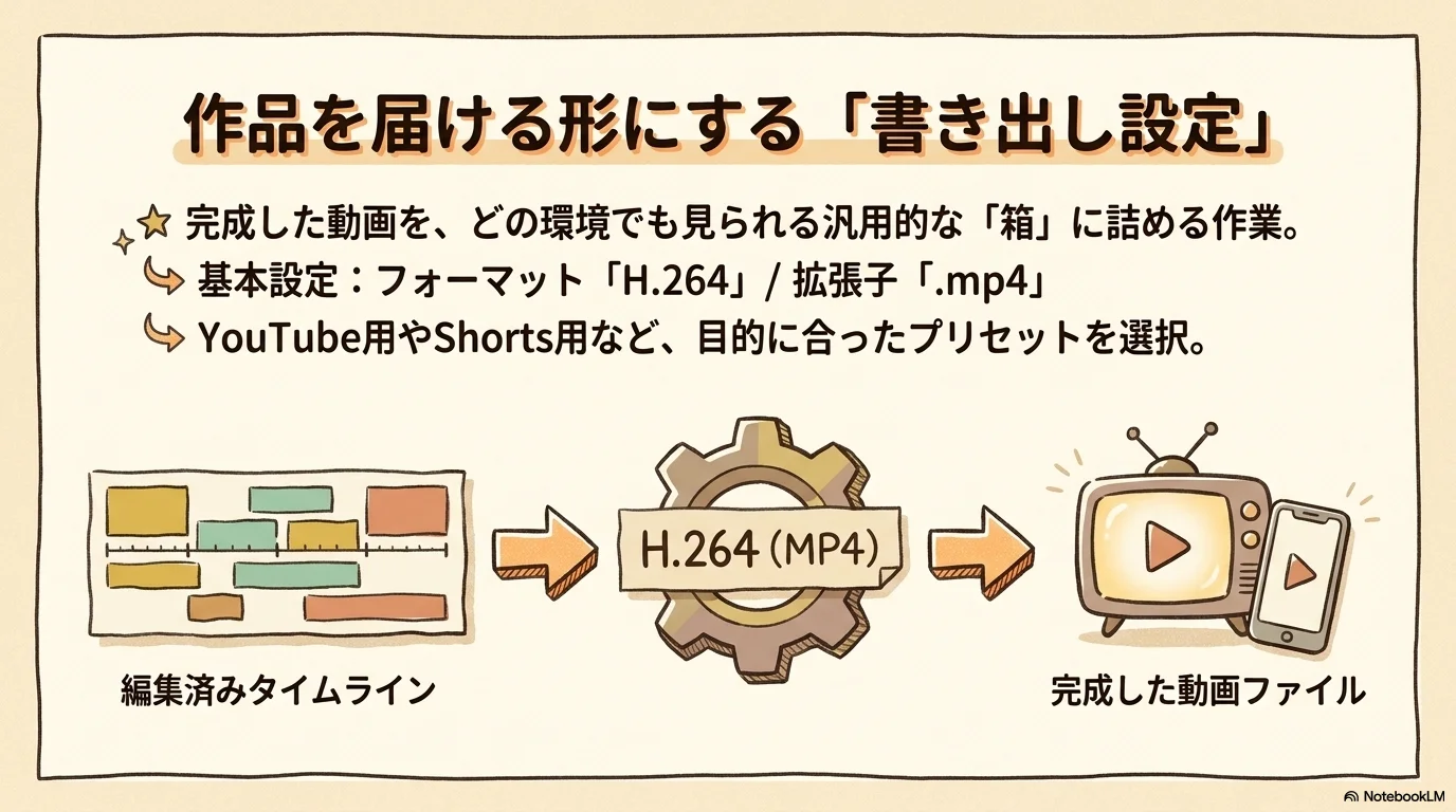 スライド20: 書き出し設定の基本