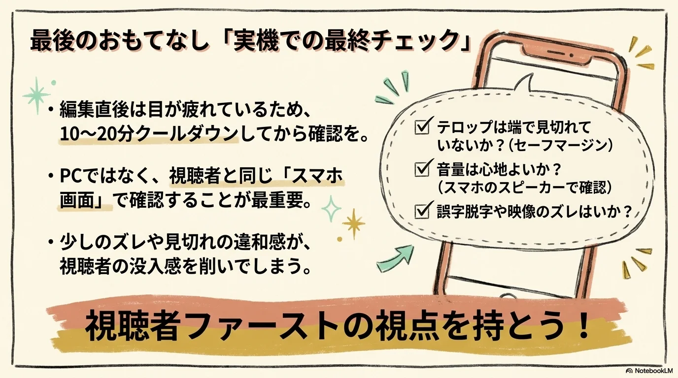 スライド21: 実機最終チェック