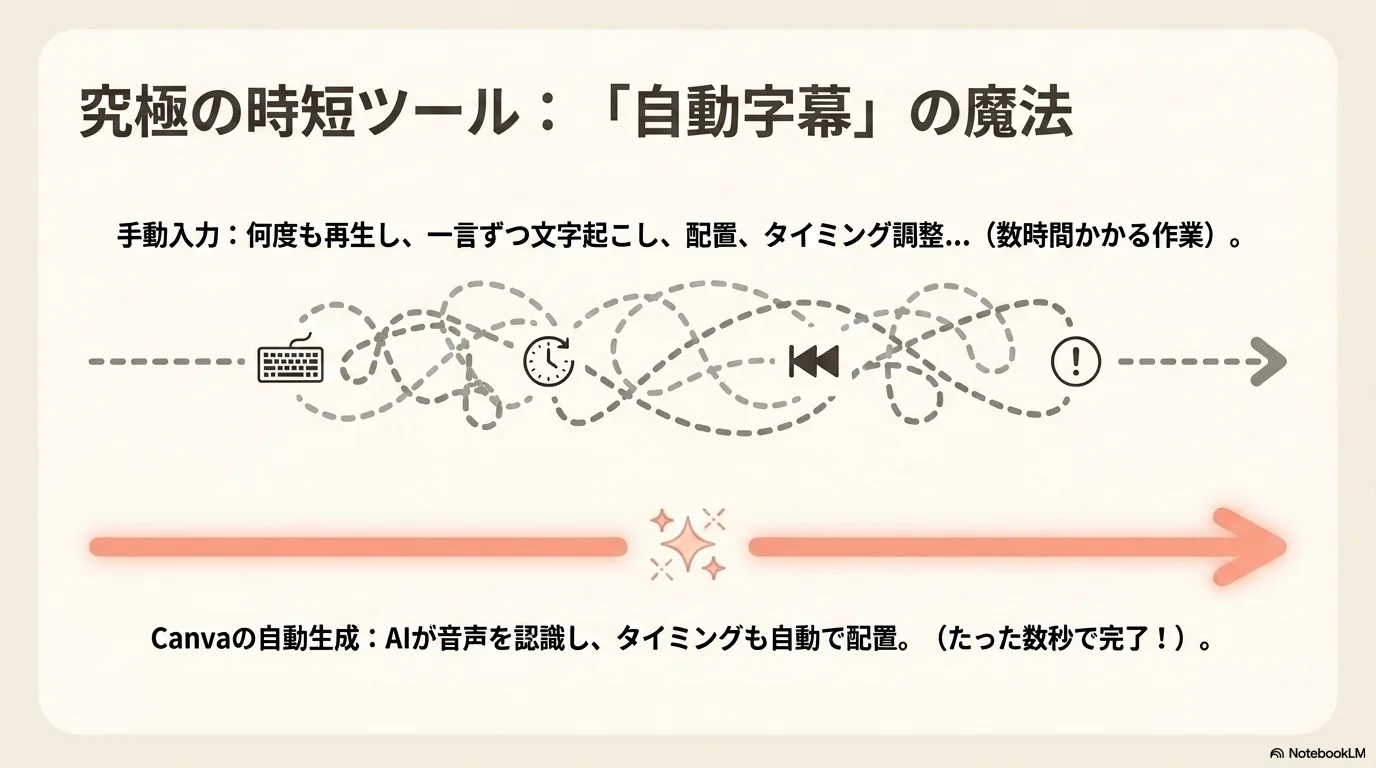 自動字幕の魔法