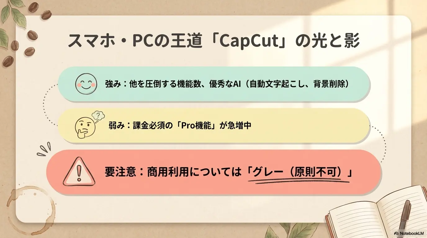 CapCutの光と影