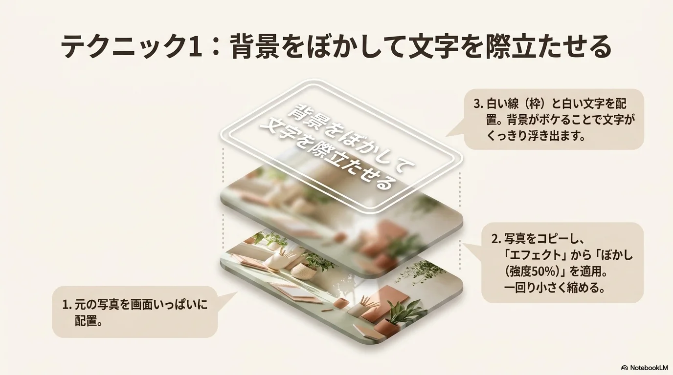 背景ぼかし効果
