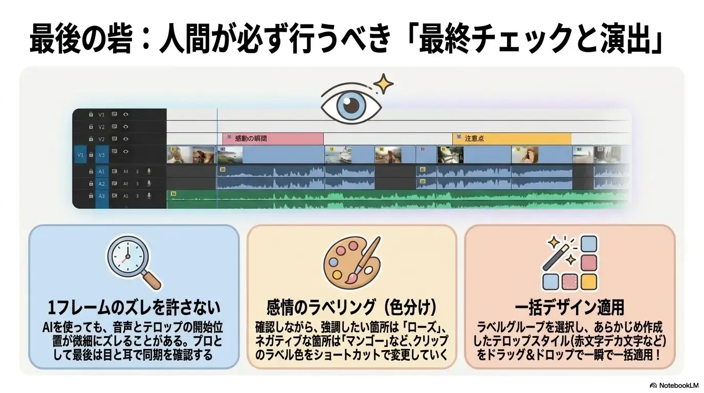 最終チェックと演出