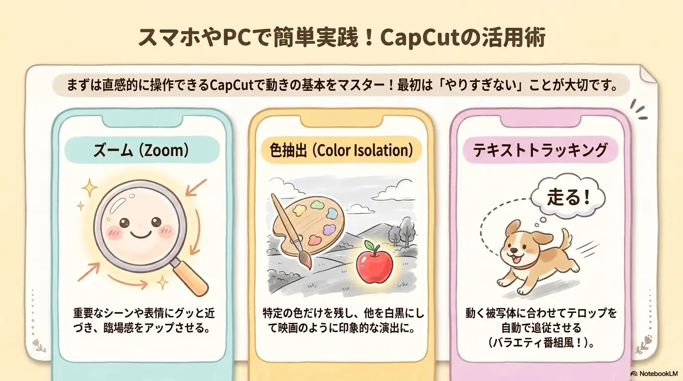 スマホやPCで簡単実践！CapCutの活用術