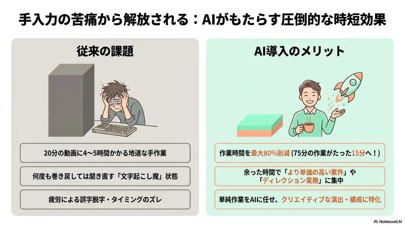 なぜ文字起こしにAIを使うのか