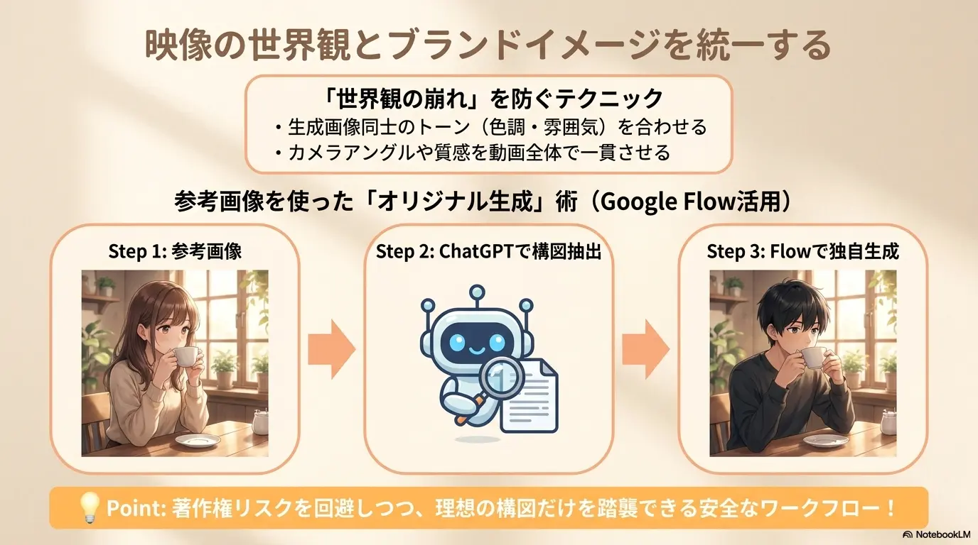 世界観を統一するワークフロー