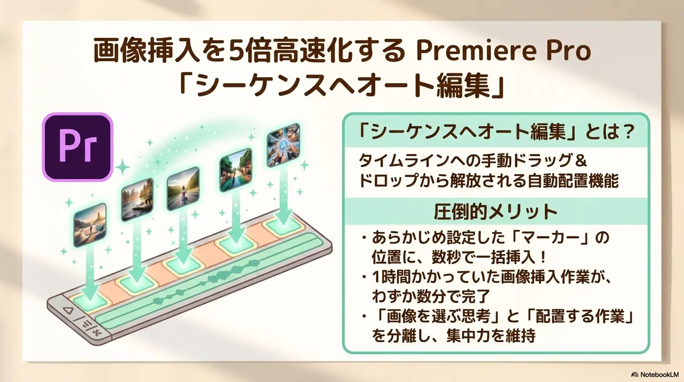シーケンスへオート編集とは