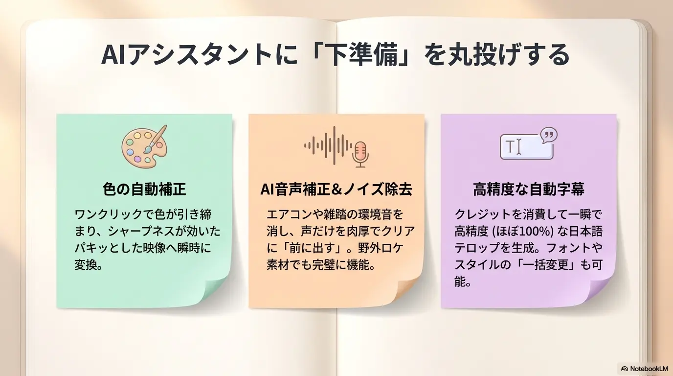 AIアシスタントに下準備を丸投げ
