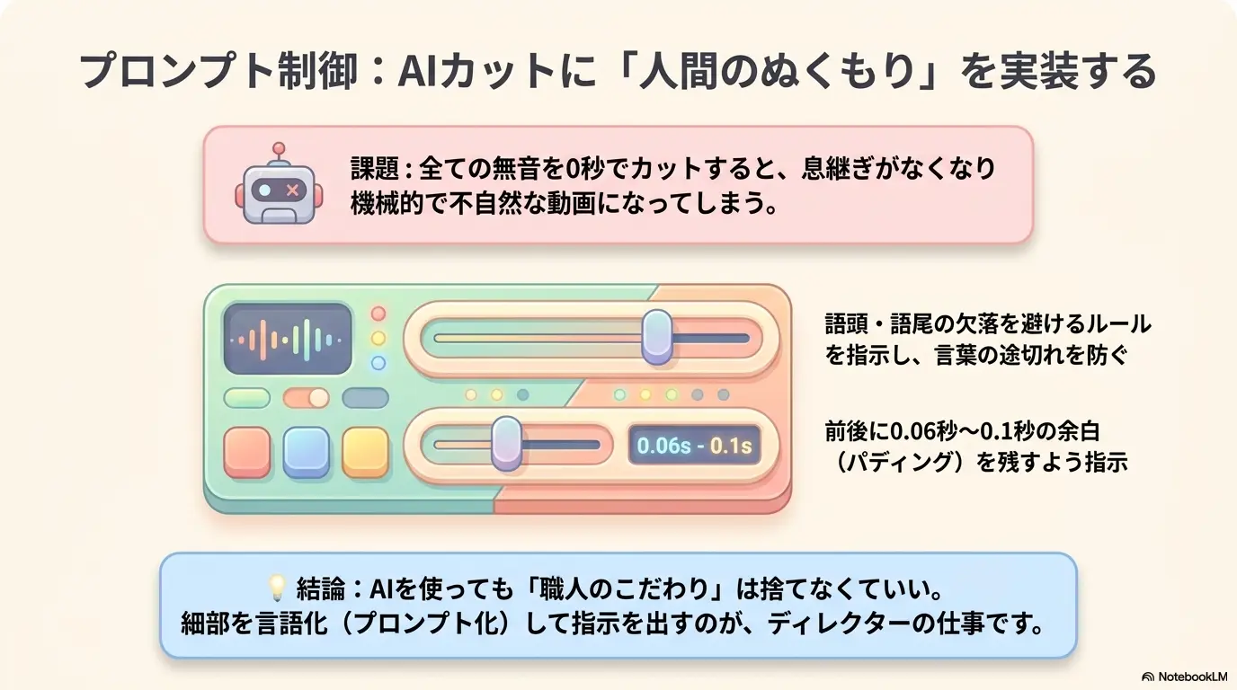 AI自動カットのプロンプト制御