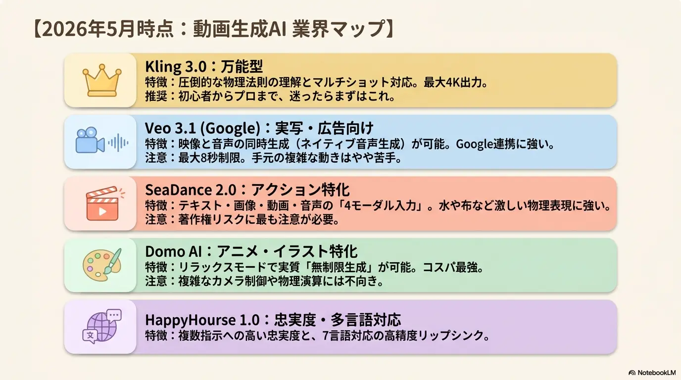 動画生成AI業界マップ