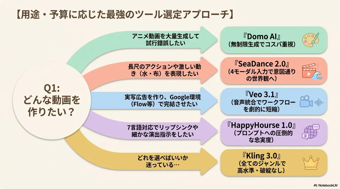 ツール選定フローチャート
