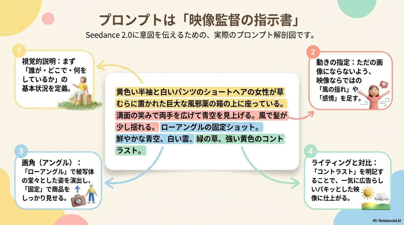 プロンプトは映像監督の指示書