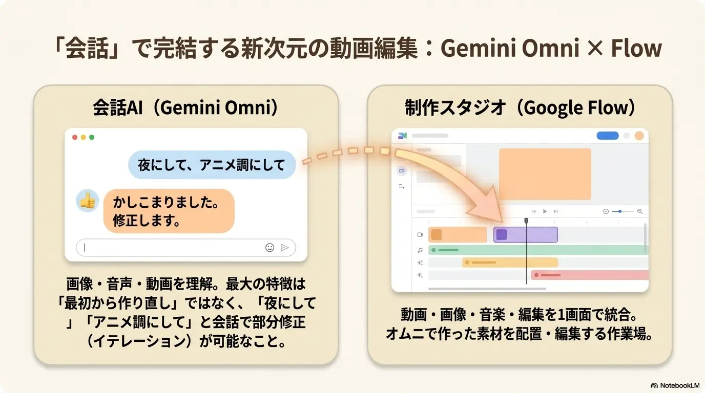 Gemini Omni × Flowの連携