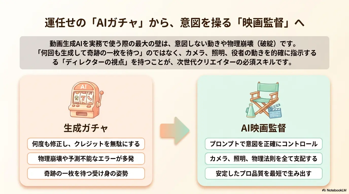 生成ガチャ vs AI映画監督