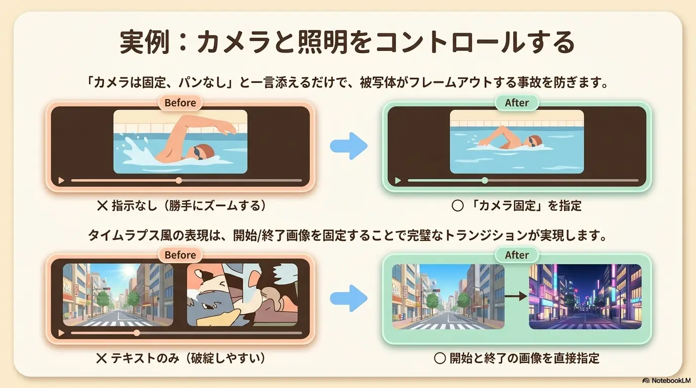 カメラ・照明のBefore / After