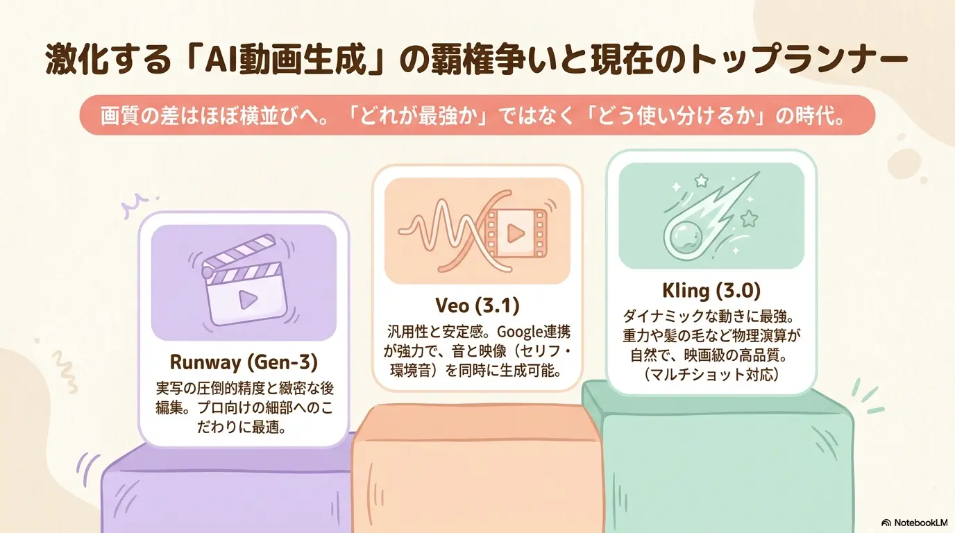動画生成AIの覇権争い