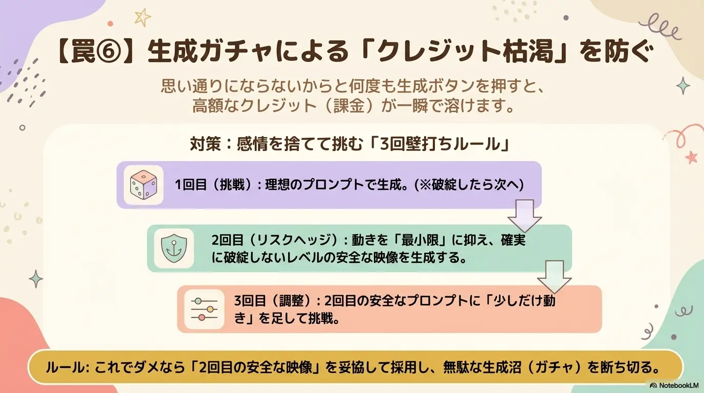クレジット枯渇の罠