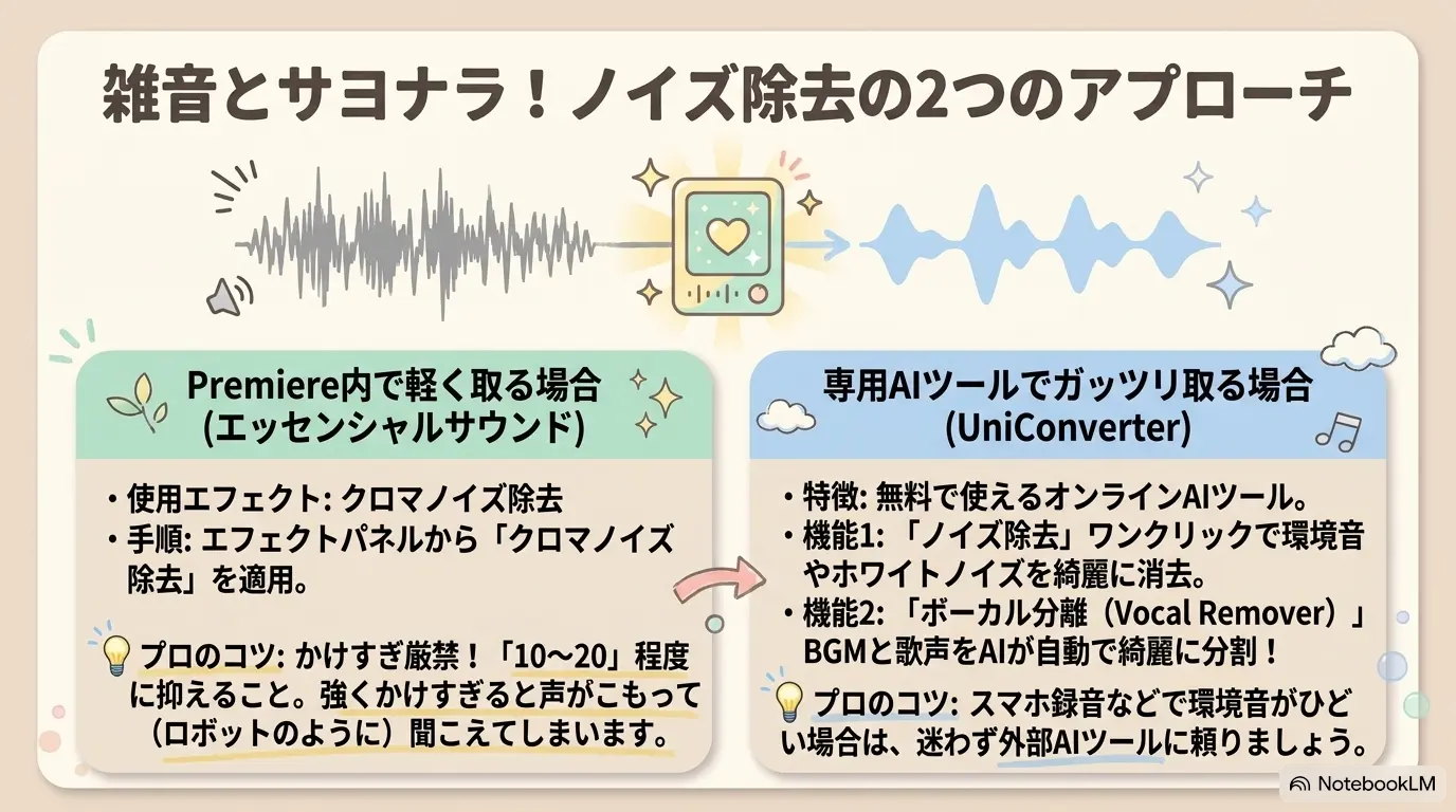 ノイズ除去の2アプローチ