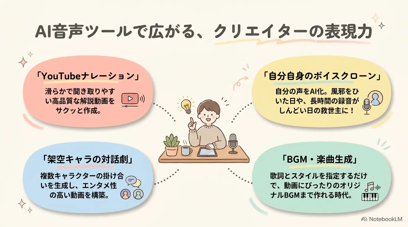 AI音声ツールで広がる表現力