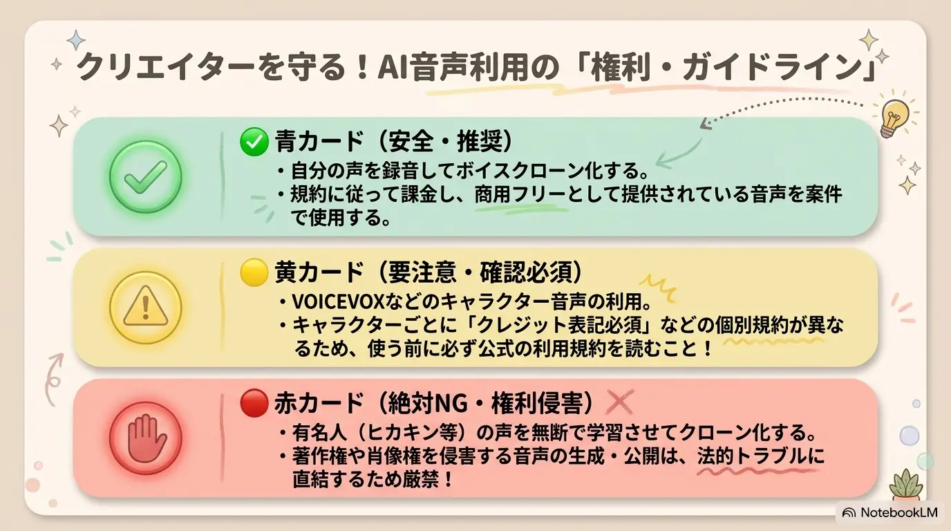 AI音声利用の権利ガイドライン