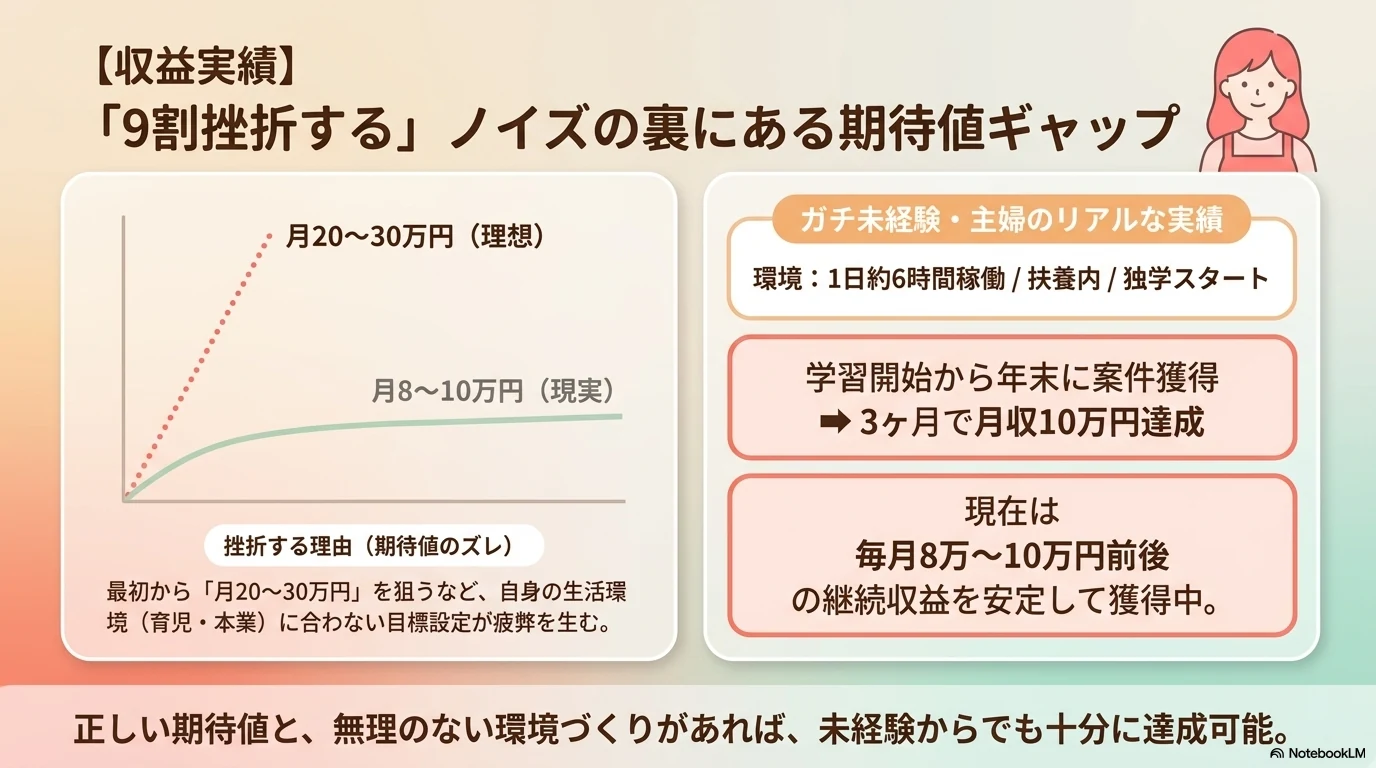 9割挫折というノイズと期待値ギャップ