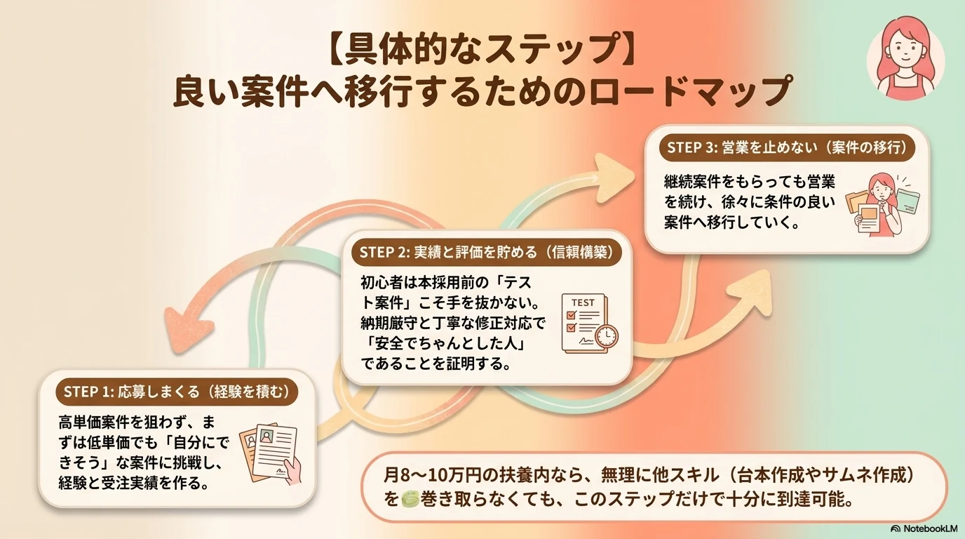 良い案件へ移行する3ステップ